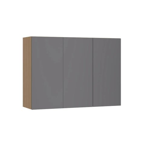 Armário de Parede Modulado 120cm 3 Portas Slim Luciane