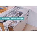 Ver imagem 4 de Kit Cozinha Modulada 2 Peças Alpha (1aéreo+1balcão) C2p53 Freijo/off White-carraro