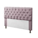 Ver imagem 1 de Cabeceira Mirage Para Cama Box Casal 140cm Com Capitonê Suede:Rose