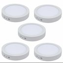 Ver imagem 1 de Kit 5 Plafon LED Sobrepor Redondo 18W Branco Frio 6000K