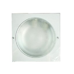 Plafon Teto e Parede Flox de Embutir Alumínio e Vidro - 1