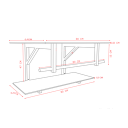 Gabinete de Vidro 80cm Ac Cuba Oval Incolor - 4