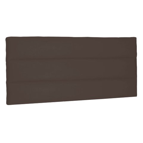 Cabeceira Painel Casal 1,40m La Italiana Suede - Pallazio - Marrom Café