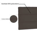 Ver imagem 4 de Cabeceira Painel Casal 1,40m La Italiana Suede - Pallazio - Marrom Café