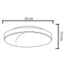 Plafon 7652 Branco-50x7,5cm-3L-Soq E27 Max 25W-Bivolt - 2