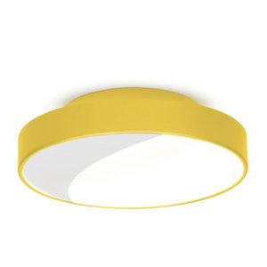 Plafon 7651 Amarelo-25x7cm-2L-Soq E27 Max 25W-Bivolt