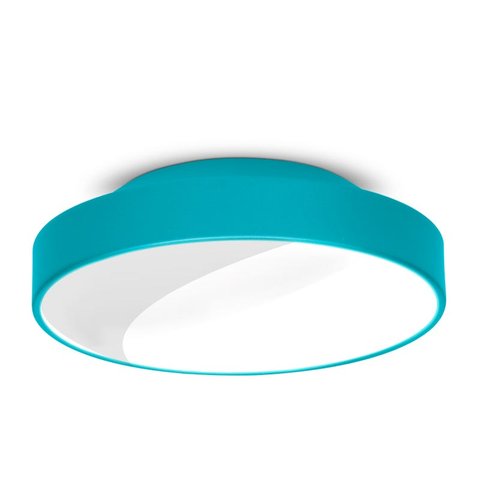 Plafon 7651 Azul-25x7cm-2L-Soq E27 Max 25W-Bivolt