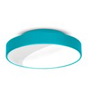 Ver imagem 1 de Plafon 7651 Azul-25x7cm-2L-Soq E27 Max 25W-Bivolt