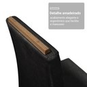 Ver mais imagens de Conjunto Sala de Jantar Tampo de Vidro 4 Cadeiras Rustic/Preto/Oxford Pitanga Madesa
