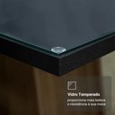 Ver imagem 7 de Conjunto Sala de Jantar Tampo de Vidro 4 Cadeiras Rustic/Preto/Oxford Pitanga Madesa