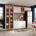 Ver imagem 1 de Armario Cozinha Completo Ditália Aspen 4pc S/tampo Cv/br A48