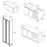 Armario Cozinha Completo Ditália Aspen 4pc S/tampo Cv/br A48 - 8