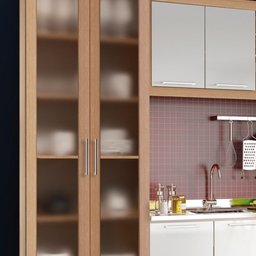 Armario Cozinha Completo Ditália Aspen 4pc S/tampo Cv/br A48 - 4
