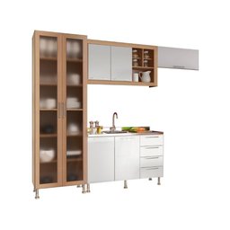 Armario Cozinha Completo Ditália Aspen 4pc S/tampo Cv/br A48 - 2