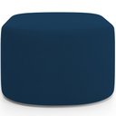 Ver imagem 3 de Puff Decorativo Orgânico para Living Quarto 70cm Doha W01 Suede Azul Marinho - Lyam Decor