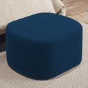 Ver imagem 2 de Puff Decorativo Orgânico para Living Quarto 70cm Doha W01 Suede Azul Marinho - Lyam Decor