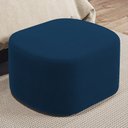 Ver imagem 1 de Puff Decorativo Orgânico para Living Quarto 70cm Doha W01 Suede Azul Marinho - Lyam Decor
