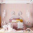 Ver imagem 1 de Papel de Parede Listrado Neutro - Várias Cores - Rosa Tutti-Frutti
