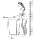 Ver imagem 4 de Tanque 26l Plástico + Gabinete Mdf Chumbo Base para Torneira