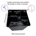 Ver imagem 7 de Tanque 26l Plástico + Gabinete Mdf Chumbo Base para Torneira
