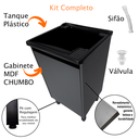 Ver mais imagens de Tanque 26l Plástico + Gabinete Mdf Chumbo Base para Torneira