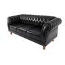 Sofá Chesterfield Merlô Imperial Com 3 Lugares - Preto - 2