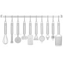 Ver imagem 4 de Suporte Porta Utensílios Cozinha 15 Ganchos 80cm Cromado Fs