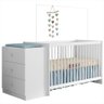 Berço Pura Magia Gutti com Cômoda e Suporte para Mosquiteiro + Colchão Ortobom Bambino Baby Espuma D - 1