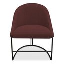 Ver imagem 7 de Kit 04 Cadeiras Poltrona de Jantar Bela Suede Marsala Base Metálica Industrial Preto - Pallazio