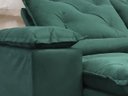 Ver imagem 4 de Sofá 5 Lugares Retrátil e Reclinável 2,70 Metros Alpoim Estofados Verde 18 Athenas