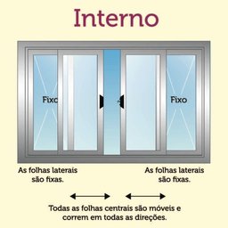 Janela Veneziana de Alumínio 6 Folhas sem Grade Branco - 2
