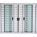 Ver imagem 3 de Janela de Aluminio Veneziana 6 Folhas com Grade Linha Leve:1,00 X 1,00/branco