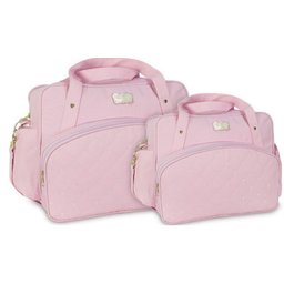 Bolsa Bebê Rosa Kit Maternidade Menina Enxoval 30ol07 - 1