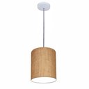 Ver imagem 1 de Lustre Luminária Pendente Vivare Free Lux Pe-4103br Cúpula em Tecido 15x20cm