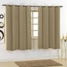 Cortina Granite com Ilhoses para Janela Caqui 220 X 180 Cm - 1