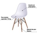 Ver mais imagens de Kit Mesa de Parede Dobrável Suspensa Cadeira Sala Escritorio:branco/branco