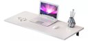 Ver imagem 4 de Kit Mesa de Parede Dobrável Suspensa Cadeira Sala Escritorio:branco/branco
