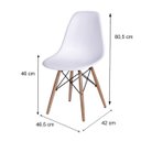 Ver imagem 7 de Kit Mesa de Parede Dobrável Suspensa Cadeira Sala Escritorio:branco/branco