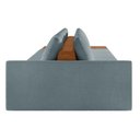 Ver imagem 5 de Sofá Ilha 4 Lugares Living 392cm Modulado para Sala Lary Bouclê Azul K01 - D'Rossi