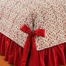Colcha Casal Queen Doce Lar 05 Peças 100% Algodão com 02 Almofadas - Vermelho - 6