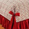 Colcha Casal Queen Doce Lar 05 Peças 100% Algodão com 02 Almofadas - Vermelho - 2