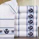 Ver imagem 1 de Pano de Copa Vigo Bule Kit 2 peças - Dohler Branco/Azul