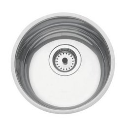 Cuba Redonda Em Aço Inox Polido 35cm com Válvula 3.1/2" - 35 Bl - Tramontina - 1