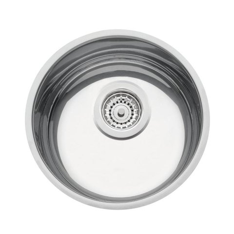 Cuba Simples para Cozinha Redonda Prime Inox com Válvula Brilhante - Tramontina 94010/202