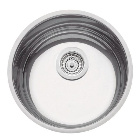 Cuba Simples para Cozinha Redonda Inox com Válvula Brilhante - Tramontina 94012/202