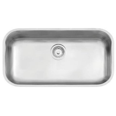 Cuba Inox de Embutir 56x34 Cm com Válvula de 3 1/2 Lavínia 56 Bl Tramontina Acetinada
