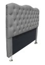 Ver imagem 2 de Cabeceira Super King para Cama Box Casal Agnes - Suede - Sv Decor:cinza Claro