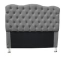 Ver imagem 1 de Cabeceira Super King para Cama Box Casal Agnes - Suede - Sv Decor:cinza Claro