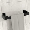 Ver imagem 4 de Kit Acessórios Para Banheiro Preto Fosco 4 Peças ELG