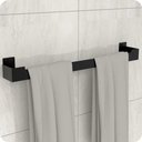 Ver imagem 3 de Kit Acessórios Para Banheiro Preto Fosco 4 Peças ELG